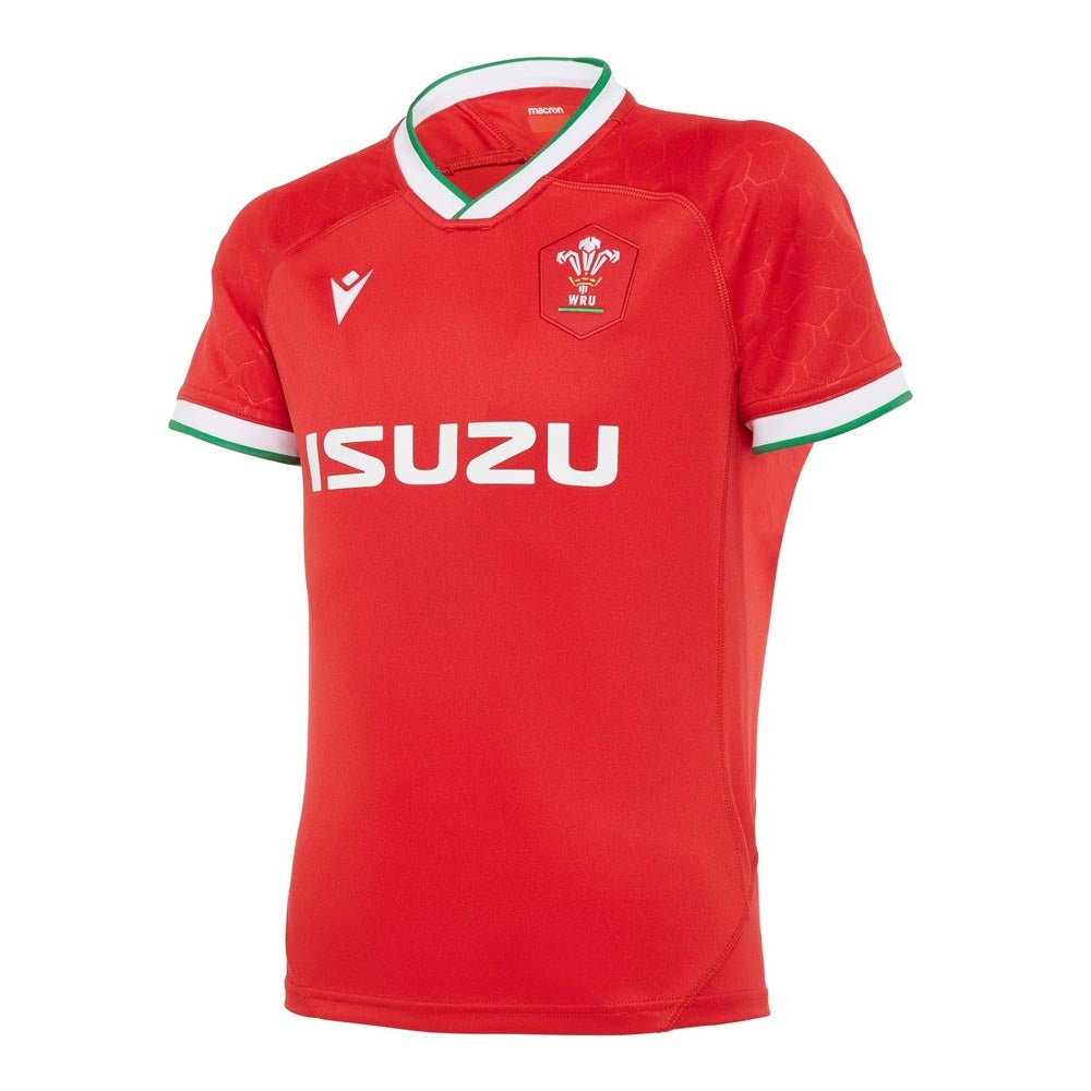 2020-2021 Wales Home Poly Replica Rugby Shirt (Kids) Product - Football Shirts Macron   