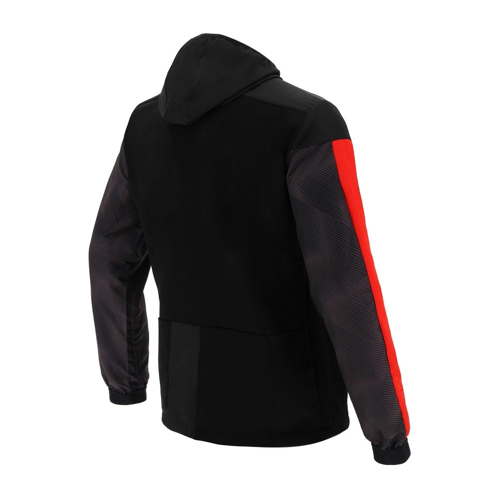 2020-2021 Wales Full Zip Hooded Sweatshirt (Black) Product - Sweat Tops Macron   
