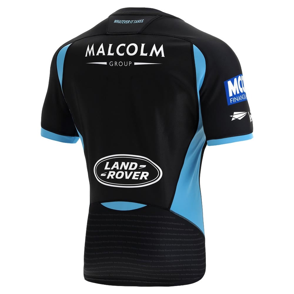 2021-2022 Glasgow Warriors Home Poly Rugby Shirt Product - Football Shirts Macron   
