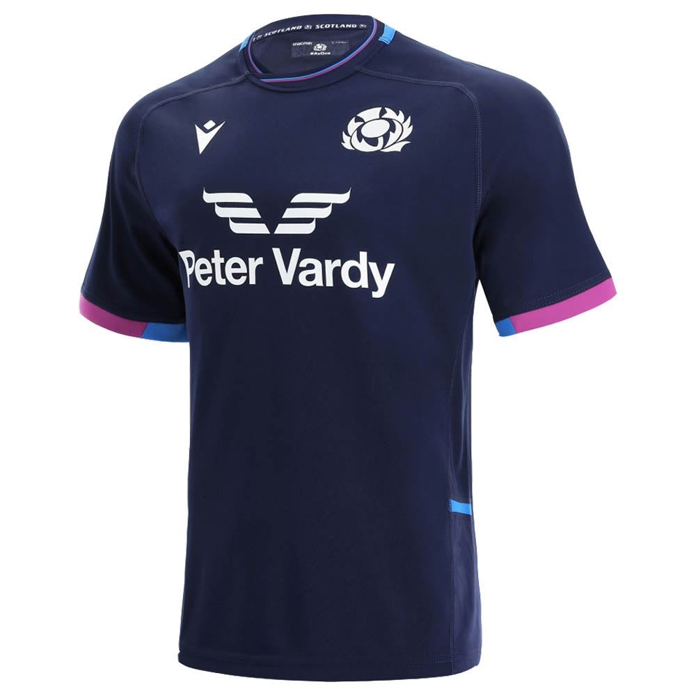 2021-2022 Scotland Home Replica Rugby Shirt Product - Football Shirts Macron   