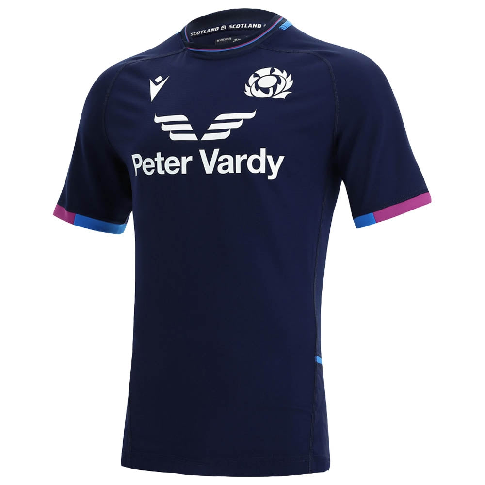 2021-2022 Scotland Home Pro Body Fit Rugby Shirt Product - Football Shirts Macron   