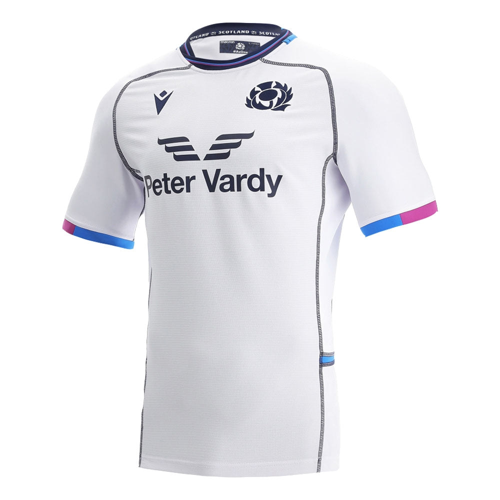 2021-2022 Scotland Away Pro Body Fit Rugby Shirt Product - Football Shirts Macron   