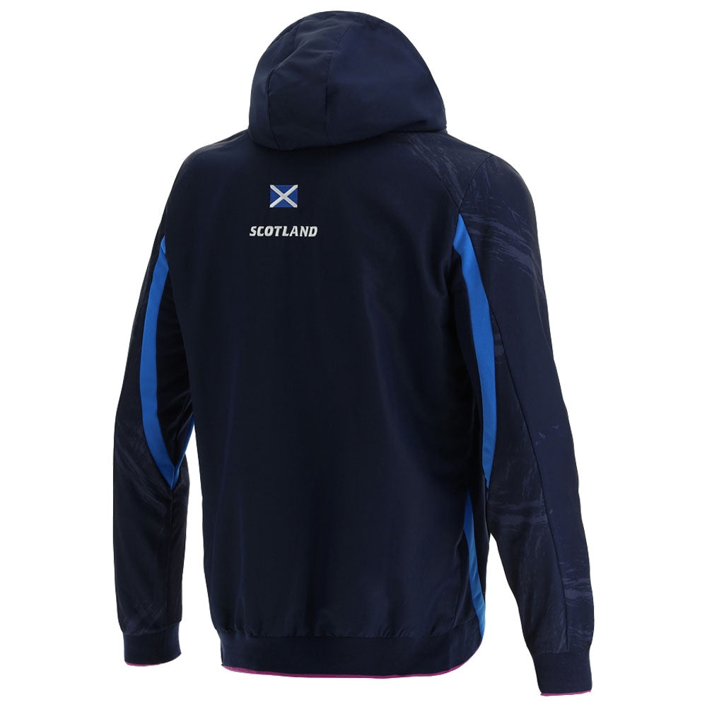 2021-2022 Scotland Full Zip Hoody (Navy) Product - Hoodies Macron   