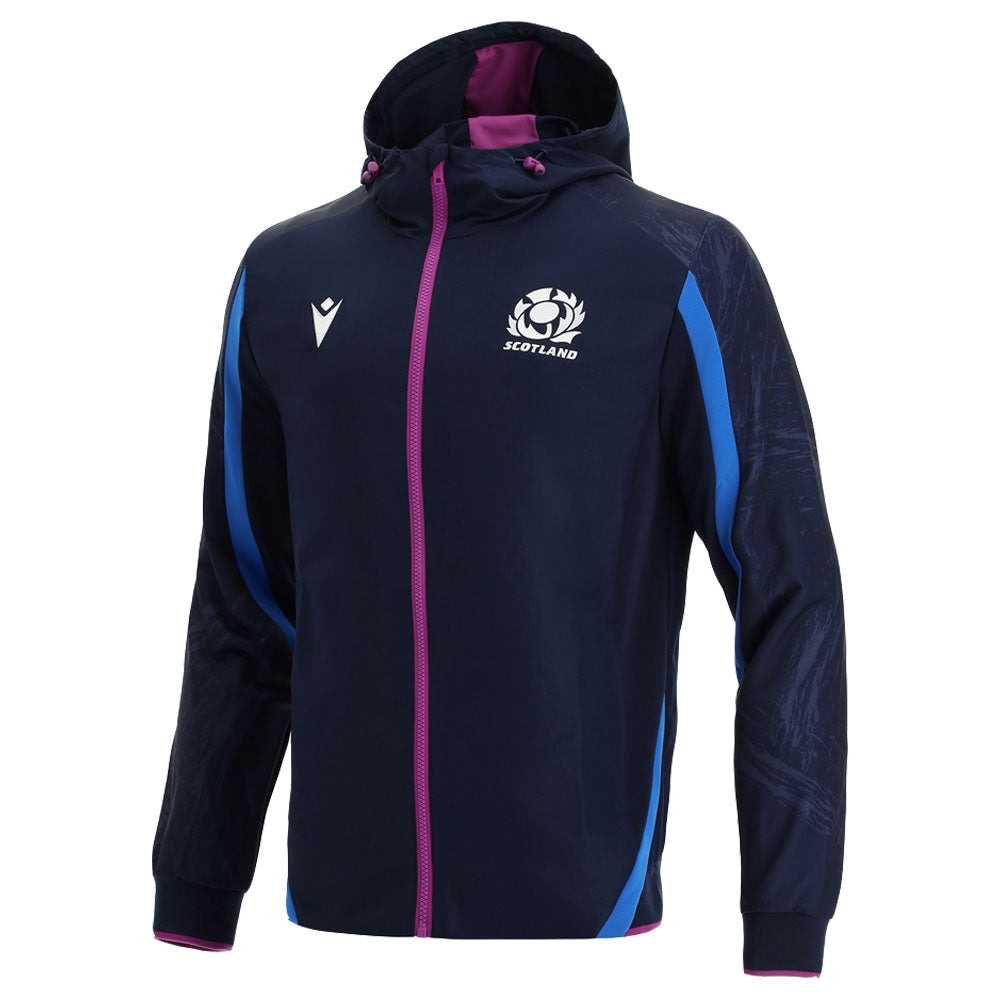 2021-2022 Scotland Full Zip Hoody (Navy) Product - Hoodies Macron   