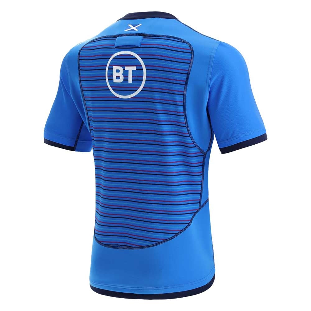 2021-2022 Scotland Rugby Training Jersey (Blue) Product - Football Shirts Macron   