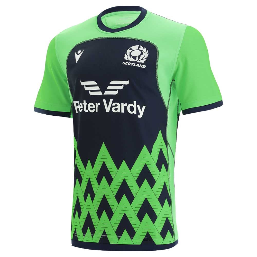 2021-2022 Scotland Rugby Training Jersey (Green) Product - Training Shirts Macron   