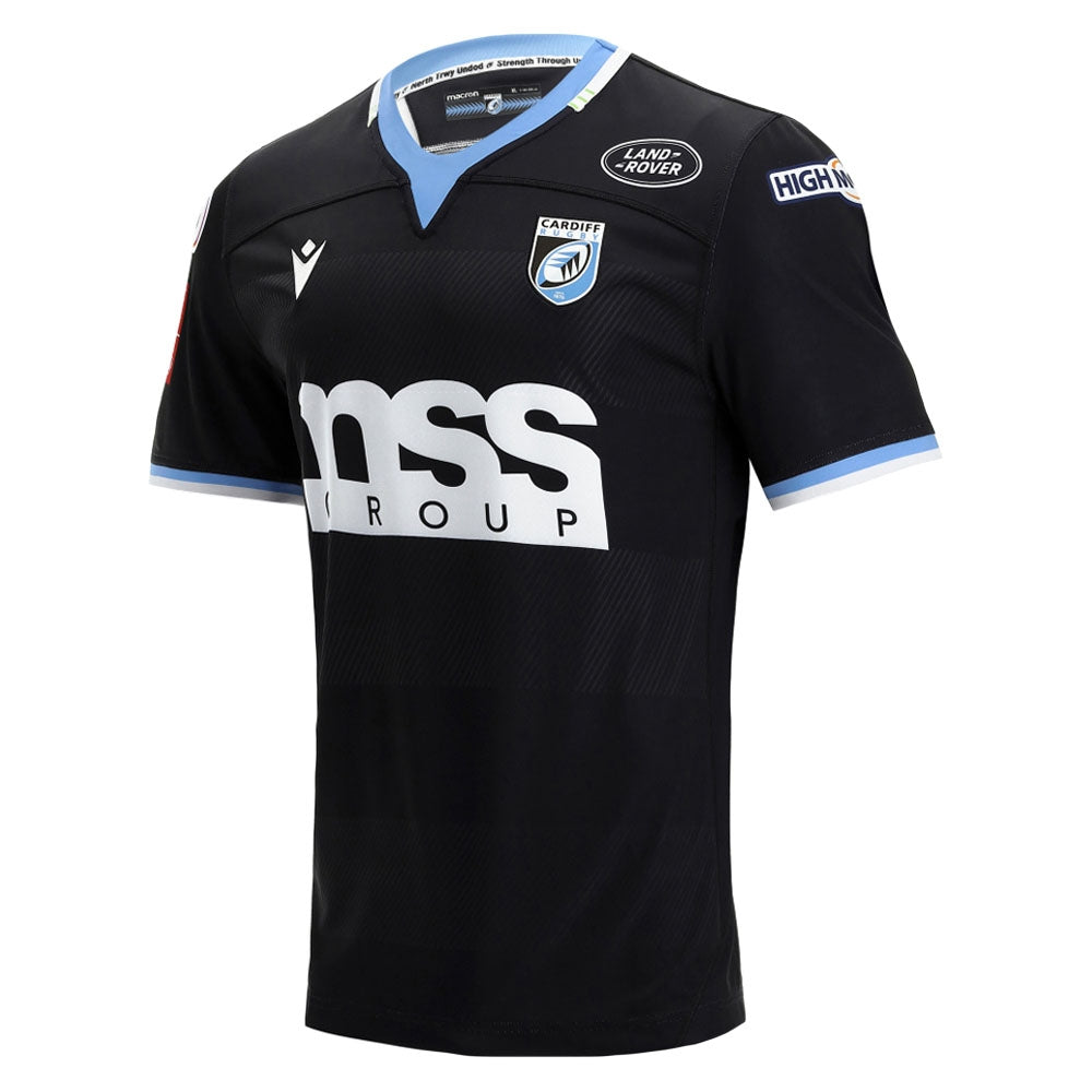 2021-2022 Cardiff Blues Away Rugby Shirt Product - Football Shirts Macron   