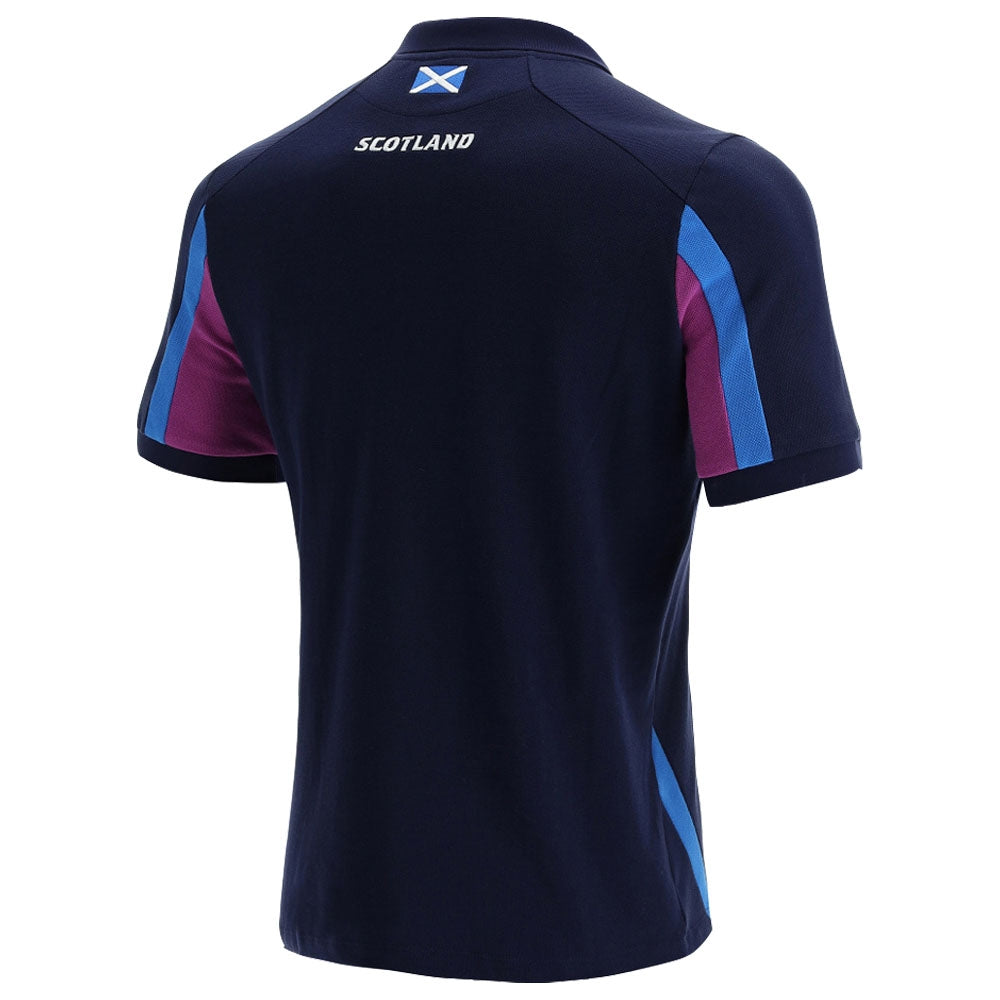 2021-2022 Scotland Official Polycotton Polo Shirt (Navy)_1
