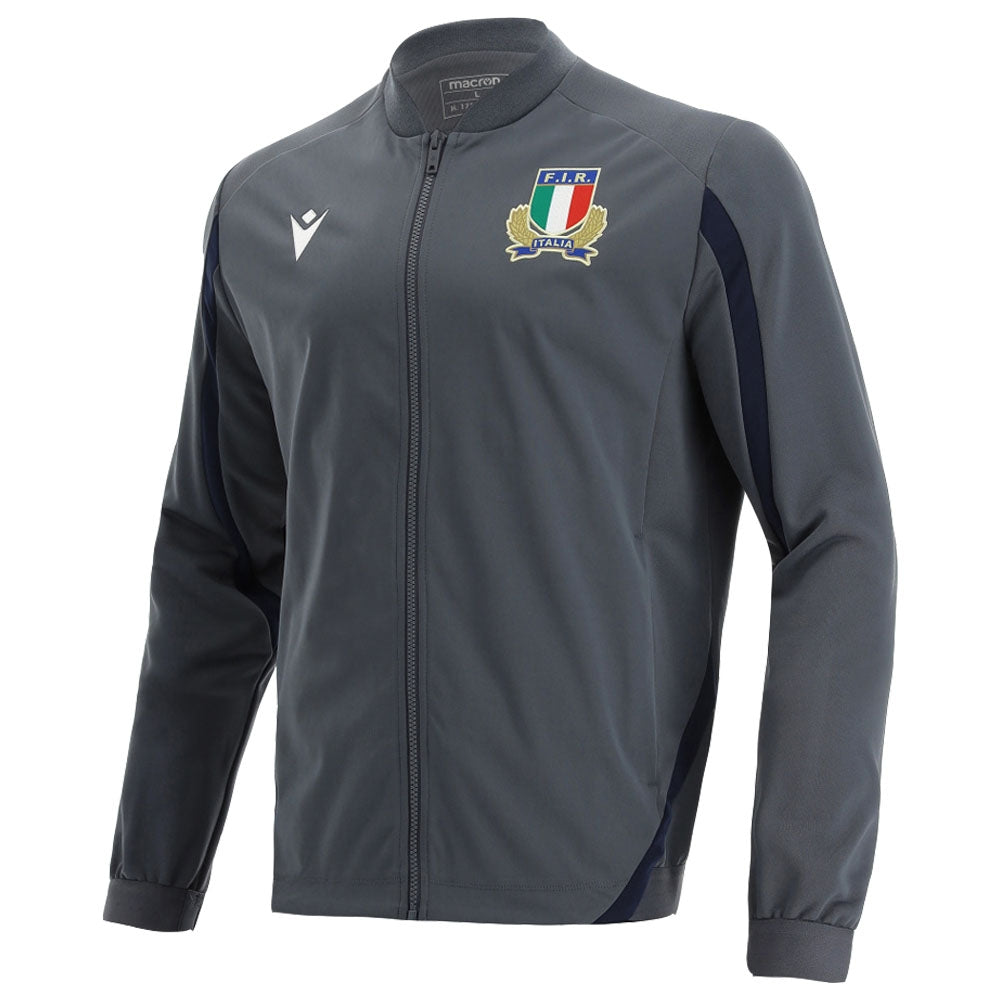 2021-2022 Italy Anthem Jacket Product - Football Shirts Macron   