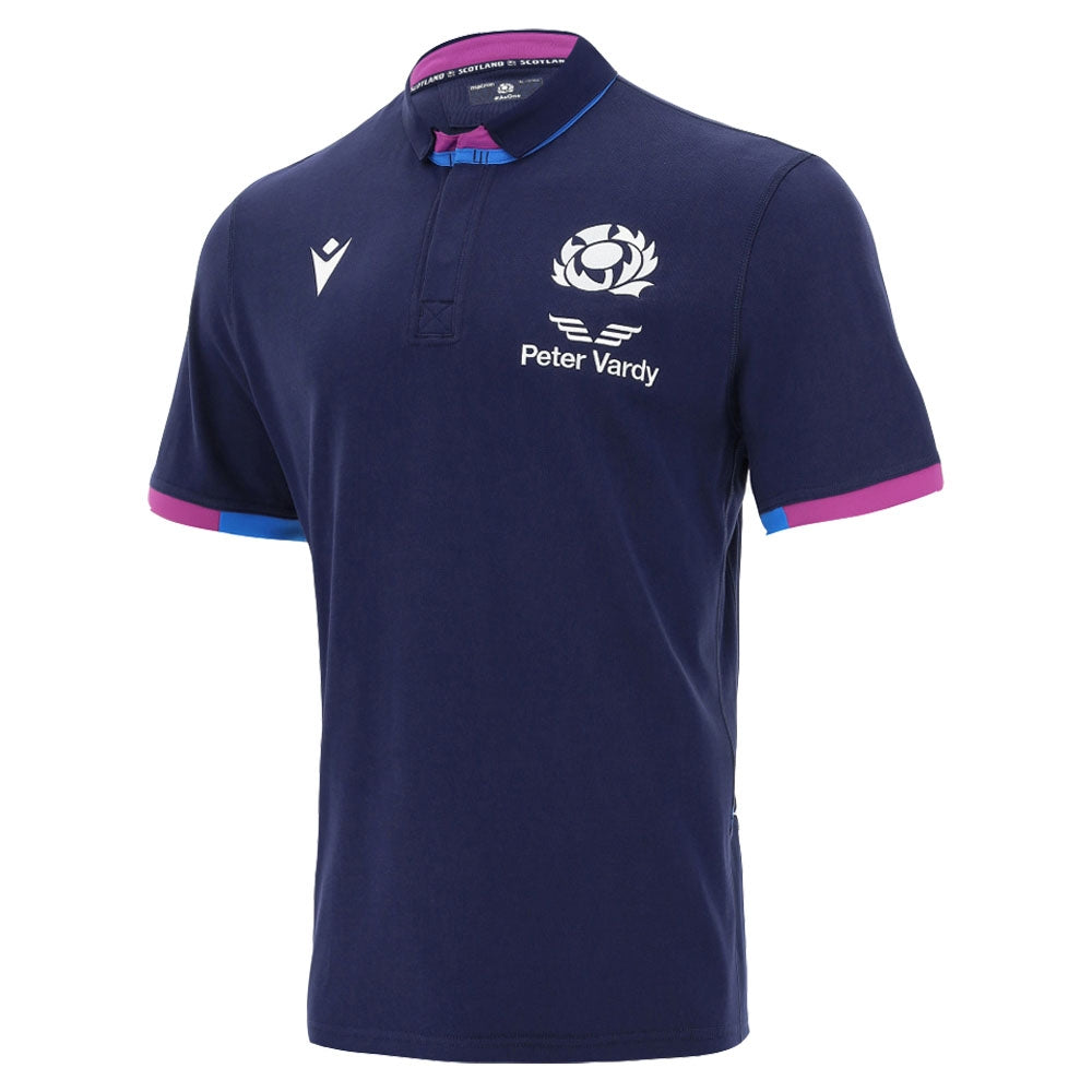 2021-2022 Scotland Home Cotton Rugby Shirt (Kids) Product - Football Shirts Macron   