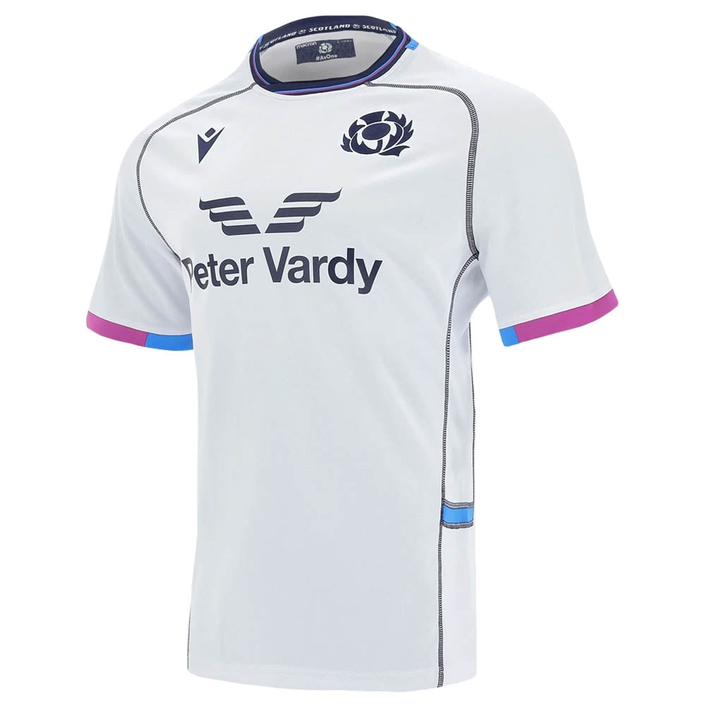 2021-2022 Scotland Away Cotton Rugby Shirt (Kids) Product - Football Shirts Macron   