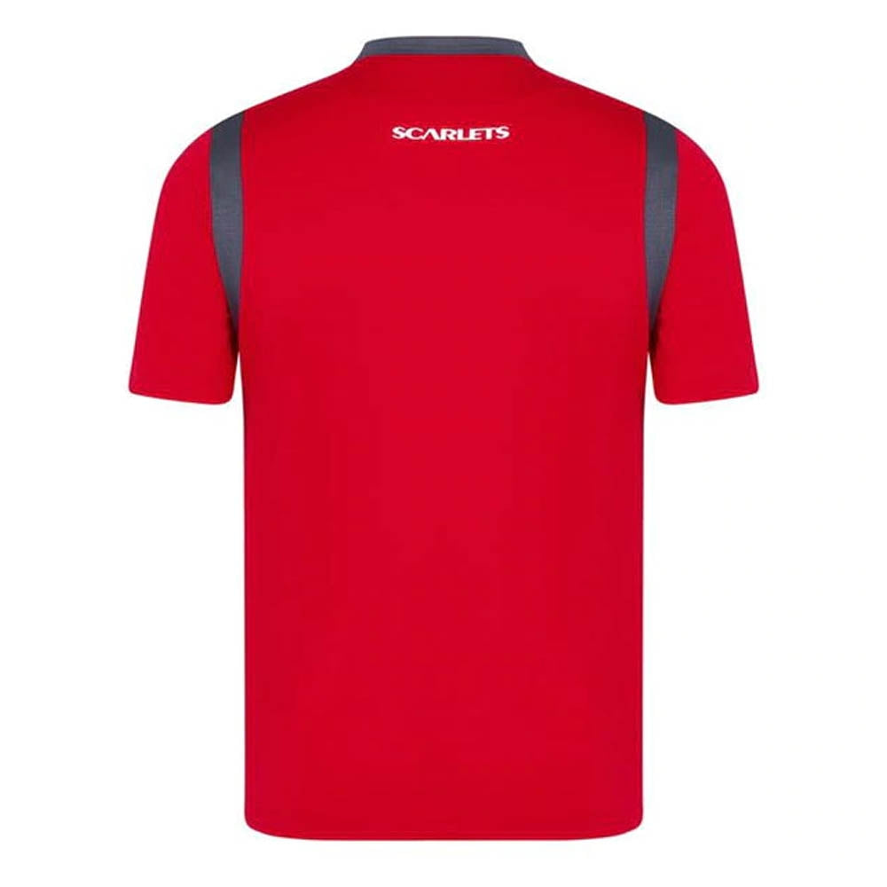 2021-2022 Scarlets Rugby Training Shirt (Red) Product - Training Shirts Macron   