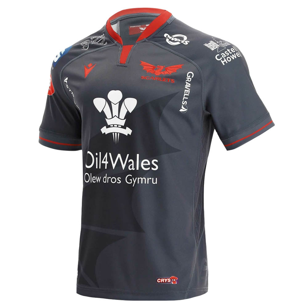 2021-2022 Scarlets Alternative Rugby Shirt Product - Football Shirts Macron   