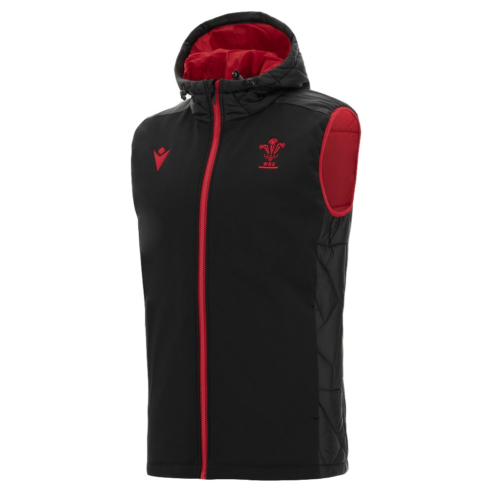 2021-2022 Wales Gilet Jacket (Black) Product - Jackets Macron   