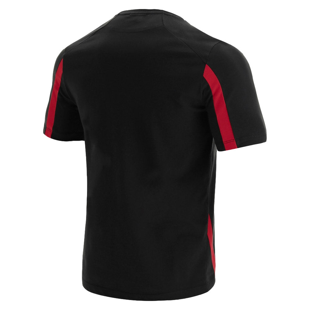 2021-2022 Wales Official Cotton Poly Shirt (Black)
