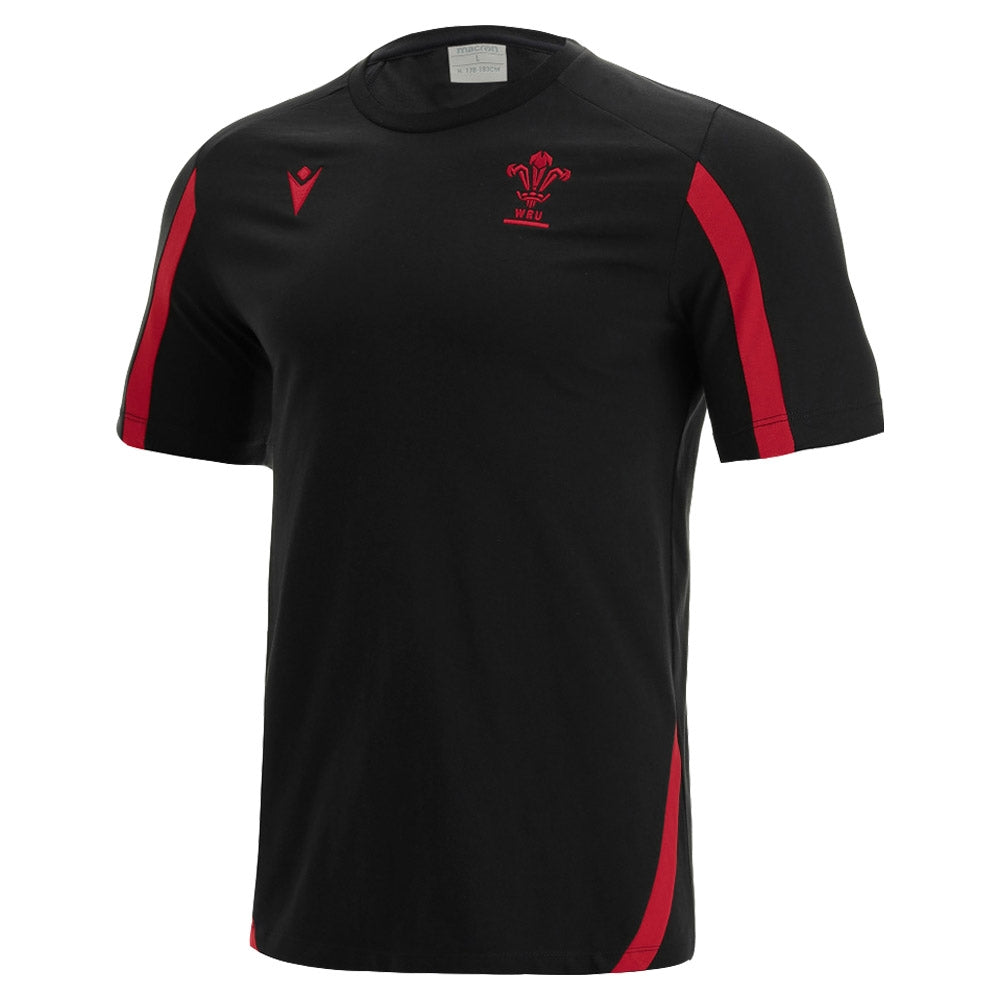 2021-2022 Wales Official Cotton Poly Shirt (Black)