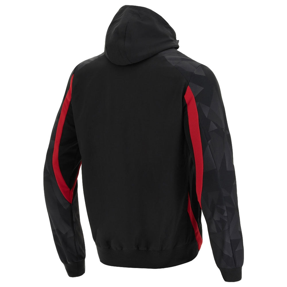 2021-2022 Wales Travel Full Zip Hooded Sweatshirt (Black) Product - Sweat Tops Macron   