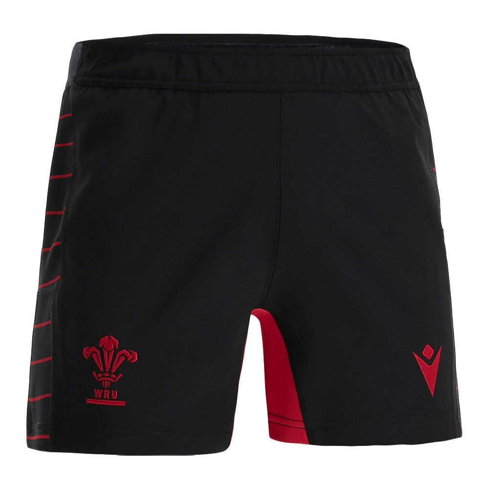 2021-2022 Wales Training Shorts (Black) Product - Shorts Macron   