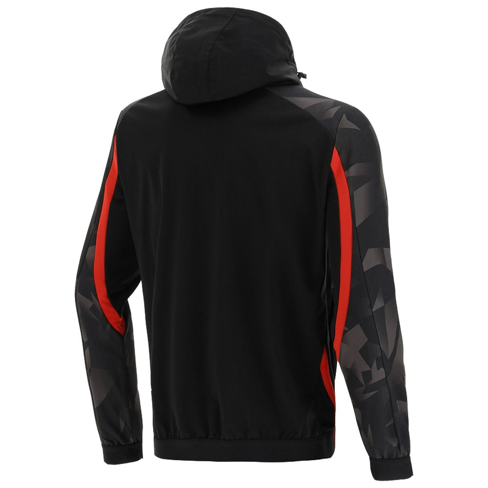 2021-2022 Wales Polydiagonal Hooded Anthem Jacket (Black) Product - Jackets Macron   