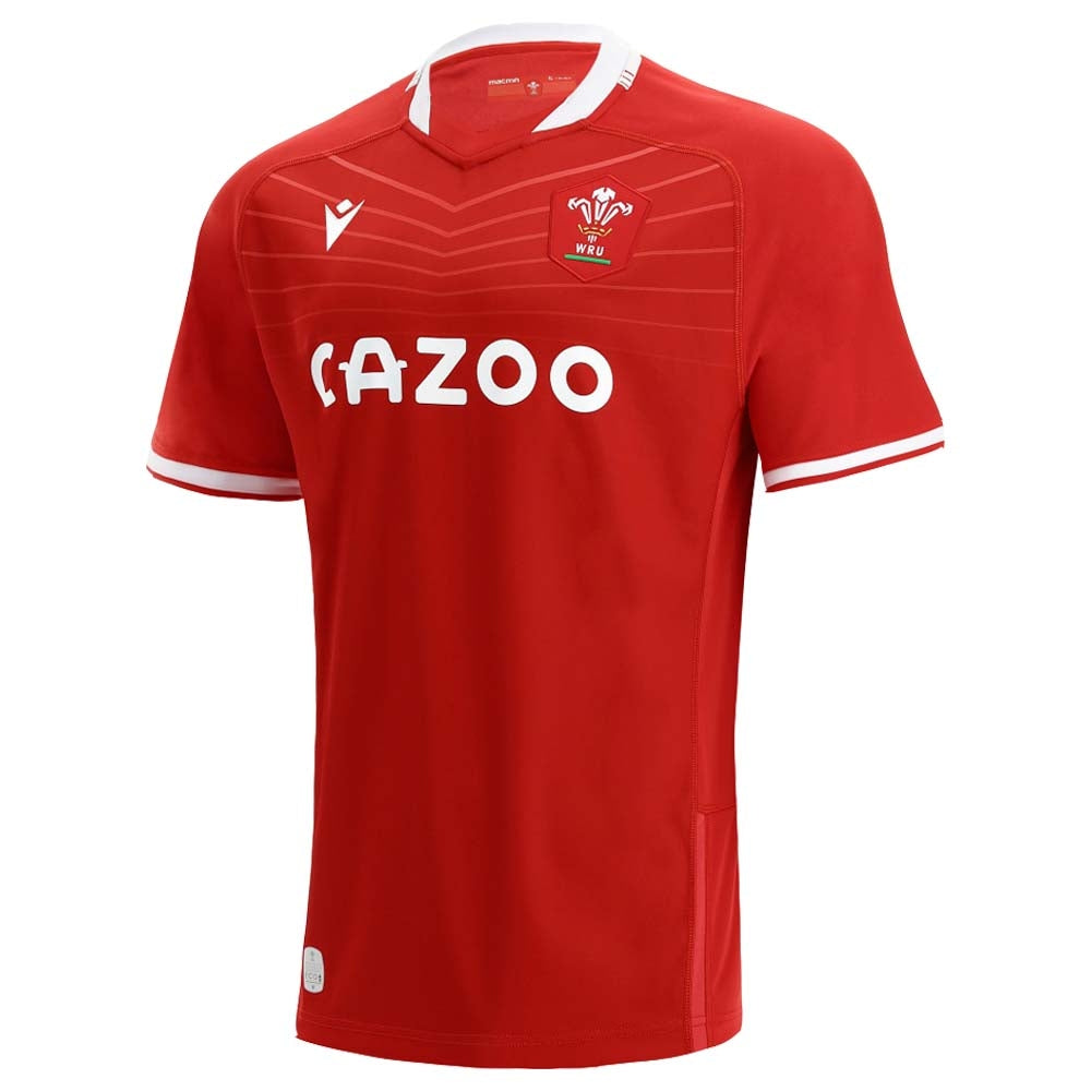 2021-2022 Wales Home Poly Rugby Shirt Product - Football Shirts Macron   