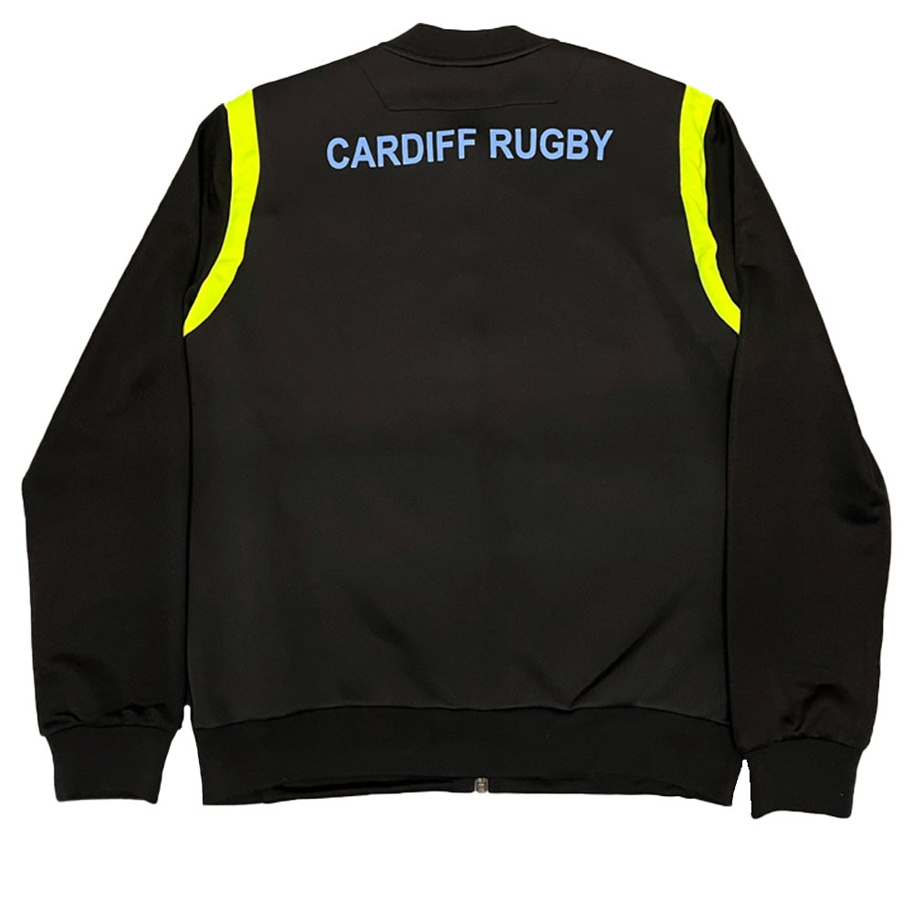 2021-2022 Cardiff Blues Anthem Jacket (Black) Product - Jackets Macron   