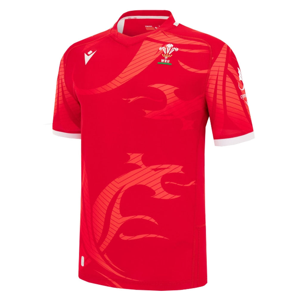 2022 Wales Rugby Commonwealth Games Home Shirt Product - Football Shirts Macron   