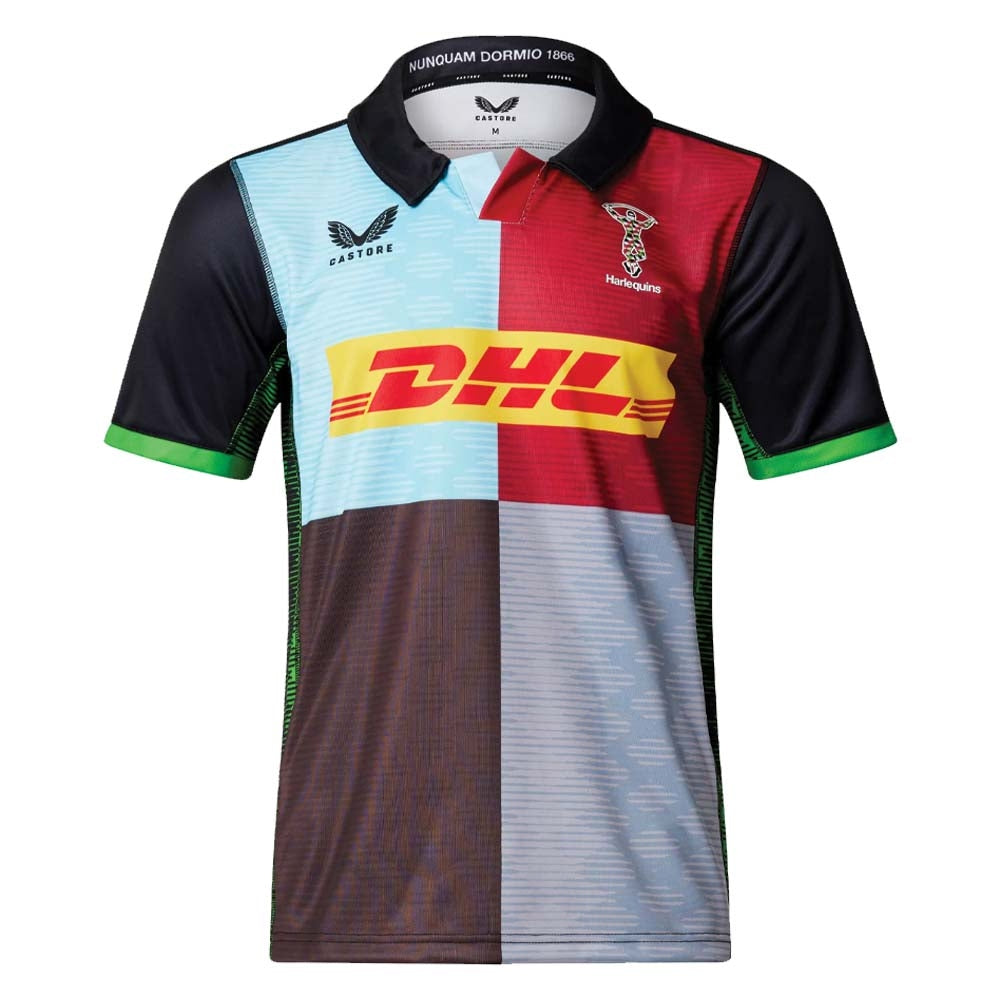 2022-2023 Harlequins Home Rugby Shirt Product - Football Shirts Castore   