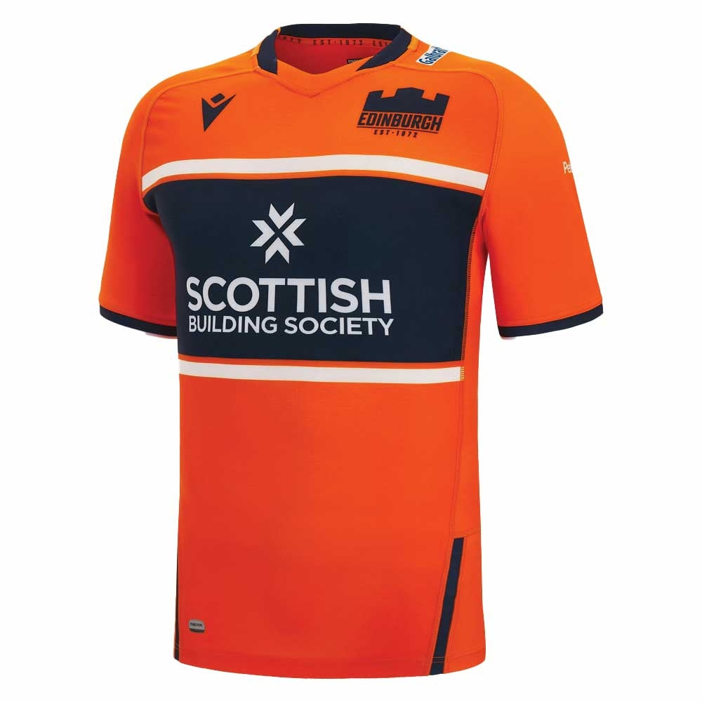 2022-2023 Edinburgh Rugby Away Replica Shirt (Your Name) Product - Hero Shirts Macron   