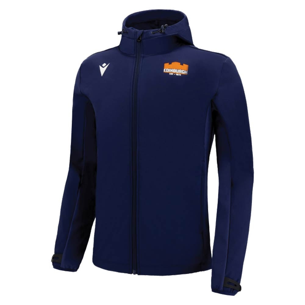 2022-2023 Edinburgh Rugby Softshell Jacket (Navy) Product - Jackets Macron   