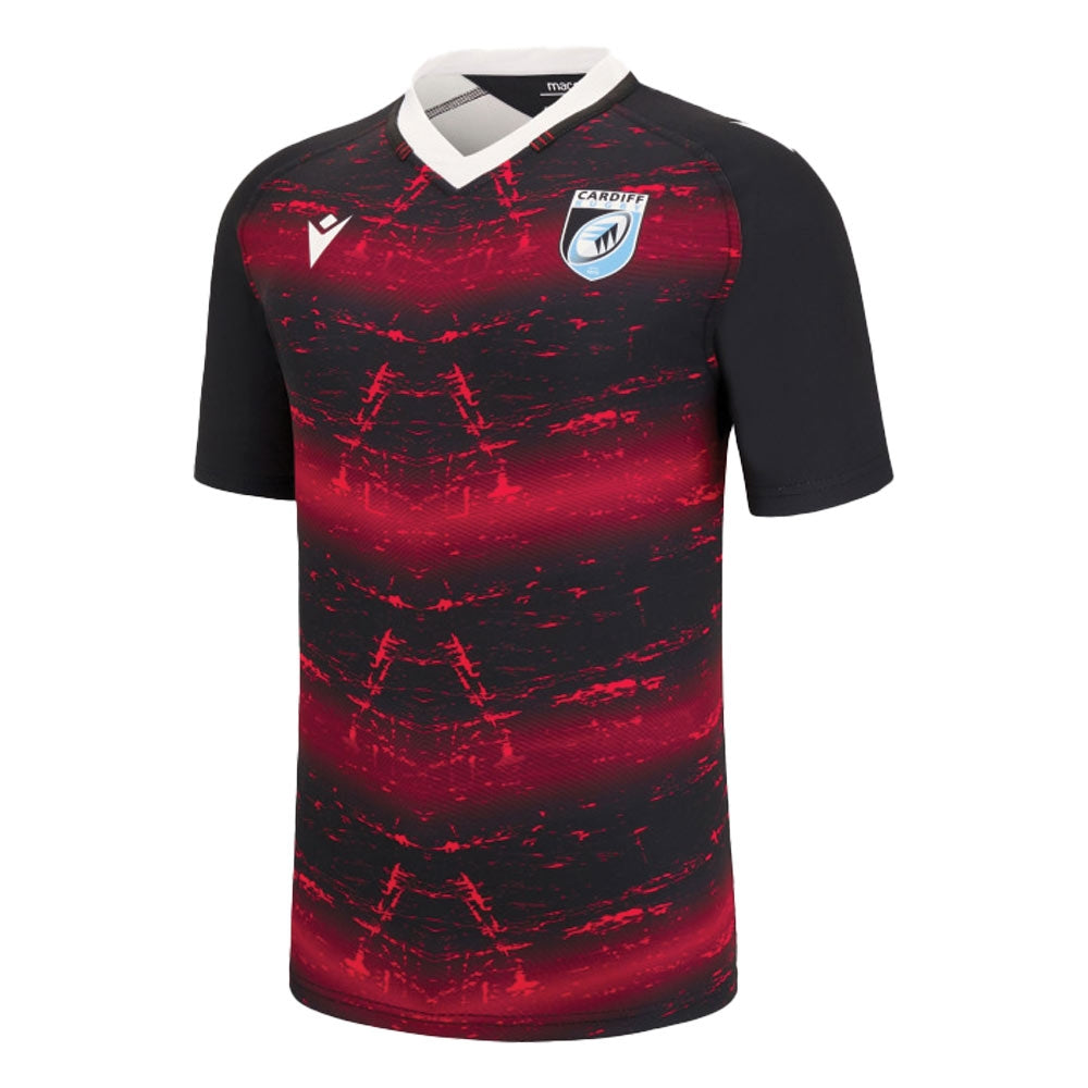 2022-2023 Cardiff Blues Rugby Training Shirt Product - Training Shirts Macron   