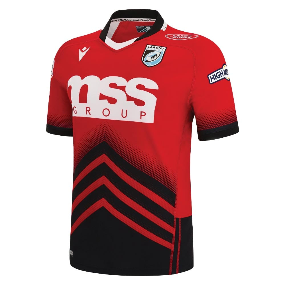 2022-2023 Cardiff Blues Away Rugby Shirt Product - Football Shirts Macron   
