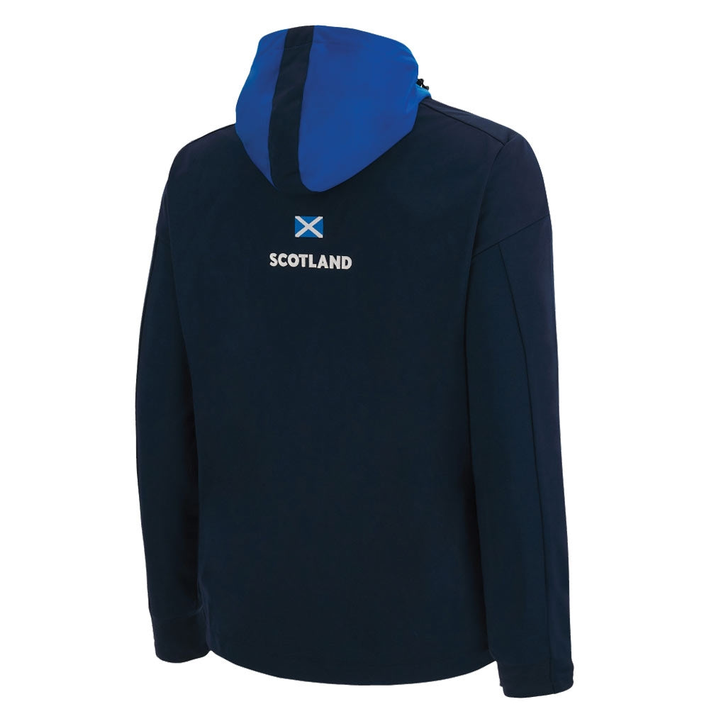 2022-2023 Scotland Warm Up Hoodie Anthem Jacket (Navy) Product - Jackets Macron   