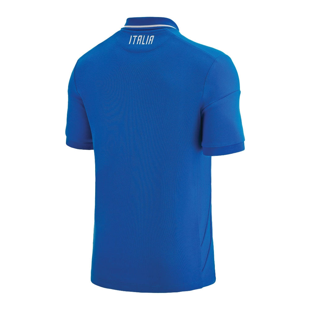 2022-2023 Italy Travel Player Polo Shirt (Blue) Product - Polo Shirts Macron   