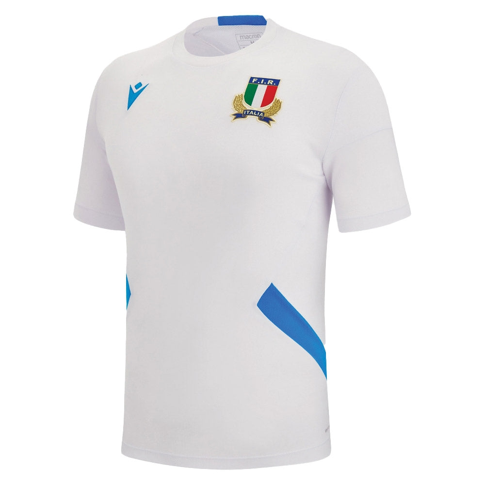 2022-2023 Italy Rugby Training T-Shirt (White) (Your Name) Product - Hero Shirts Macron   
