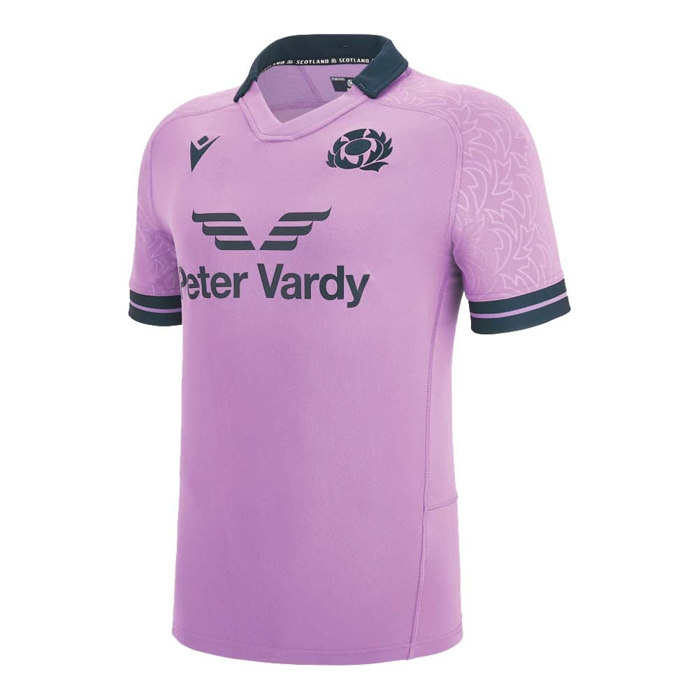 2022-2023 Scotland Away Rugby Replica Shirt (Your Name) Product - Hero Shirts Macron   