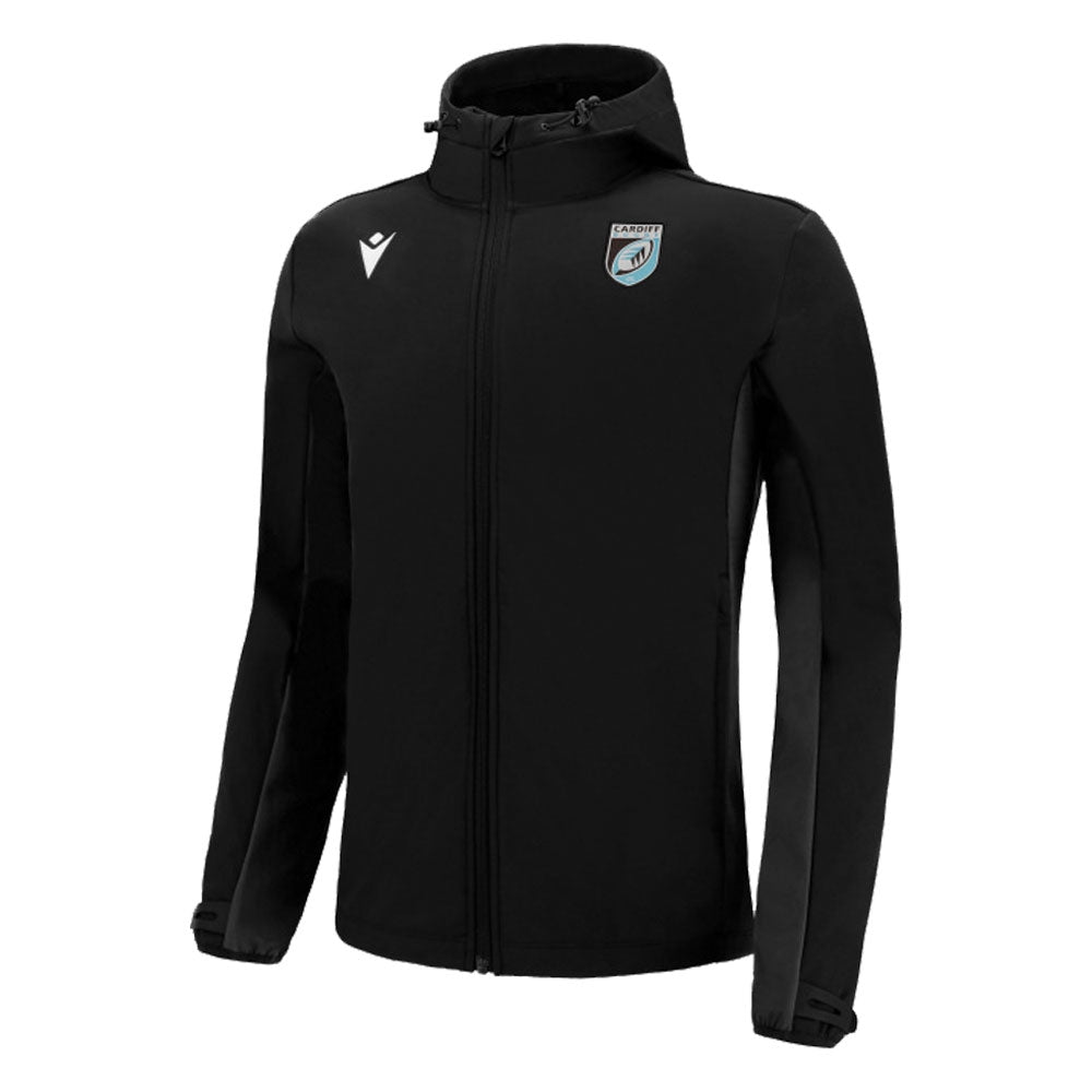 2022-2023 Cardiff Blues Softshell Jacket (Black) Product - Jackets Macron   