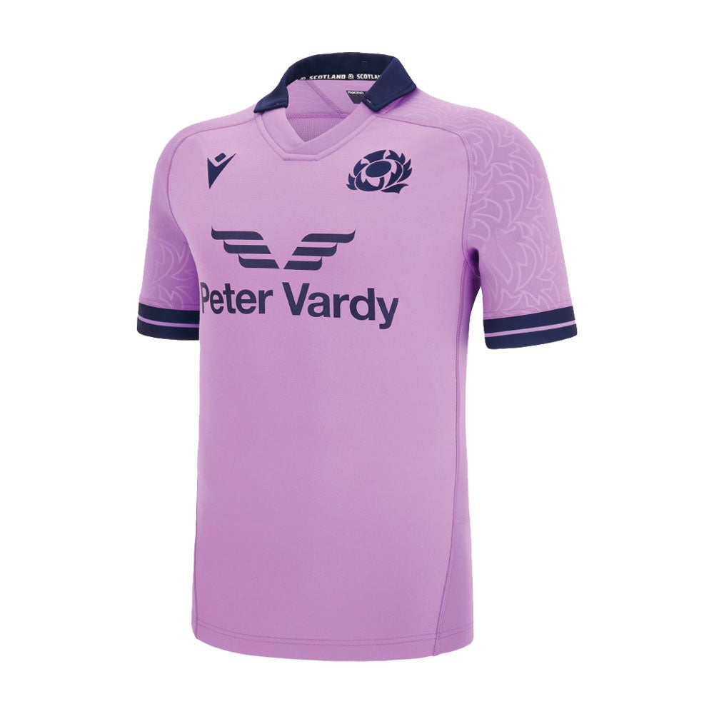 2022-2023 Scotland Away Pro Body Match Fit Rugby Shirt (Your Name) Product - Hero Shirts Macron   