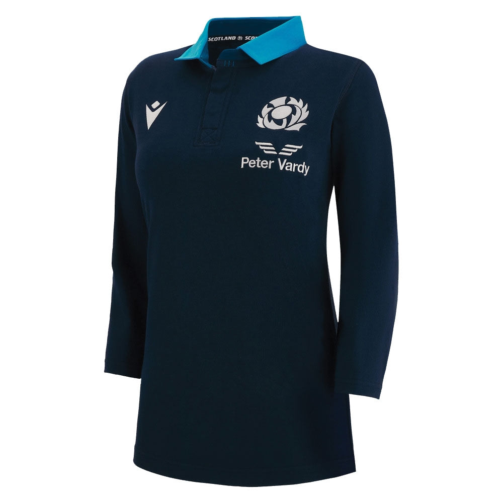 2022-2023 Scotland Home Cotton Rugby Shirt (Ladies) Product - Football Shirts Macron   