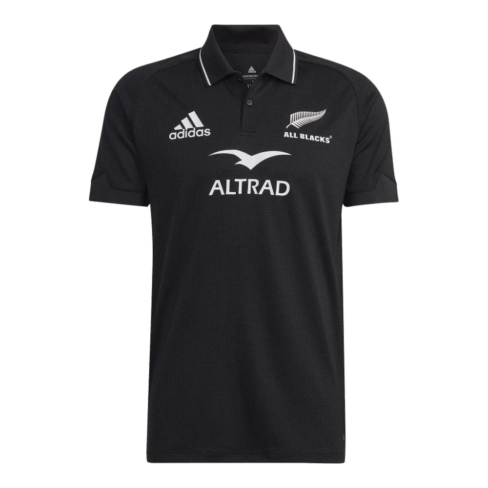 2022-2023 New Zealand All Blacks Home Polo Shirt (Black) Product - Polo Shirts Adidas   
