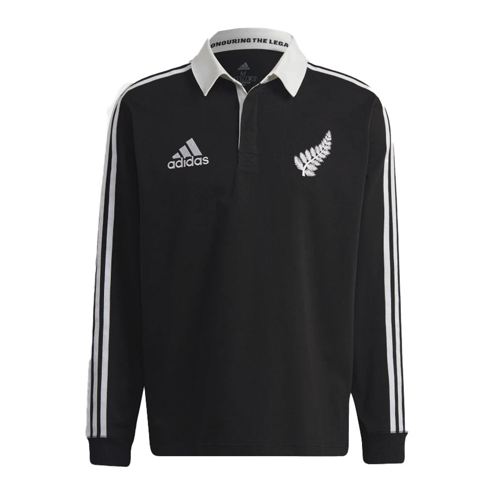 2022-2023 New Zealand All Blacks Heritage Polo Shirt (Black) Product - Polo Shirts Adidas   