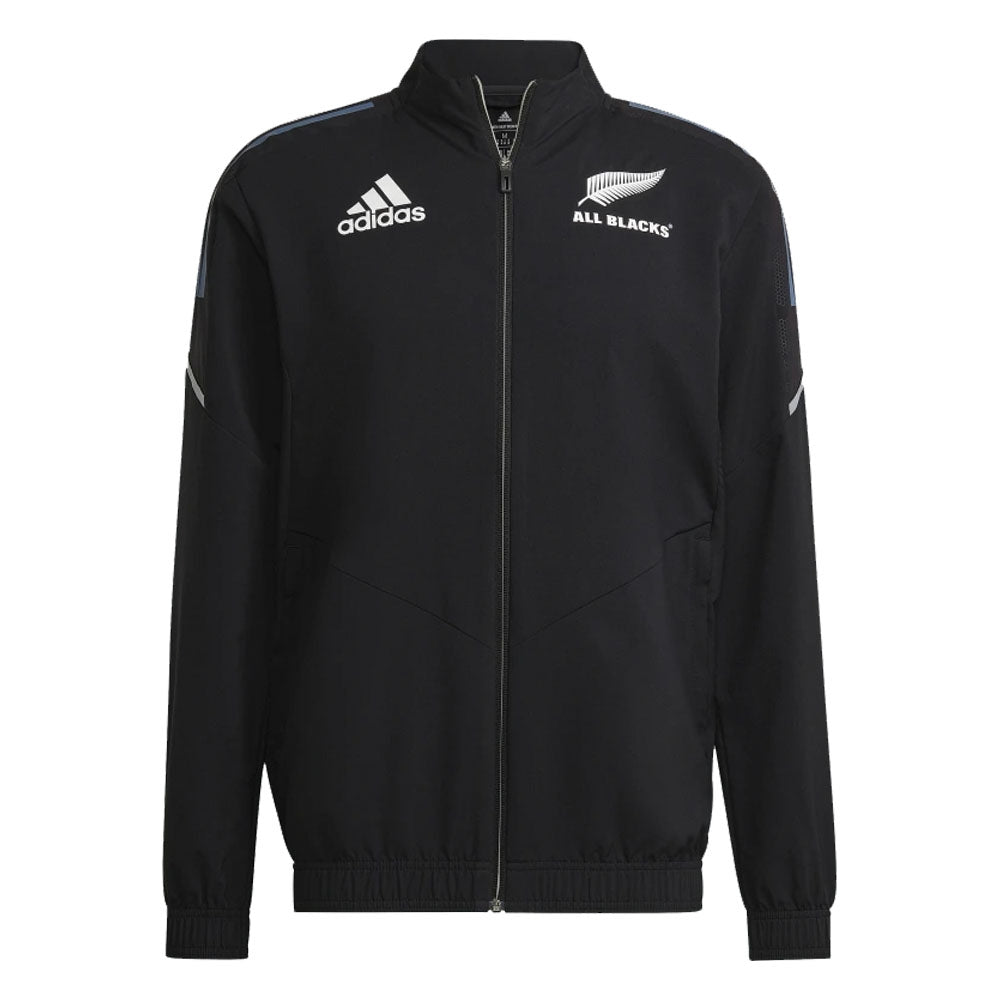 2022-2023 New Zealand All Blacks Presentation Jacket (Black) Product - Jackets Adidas   
