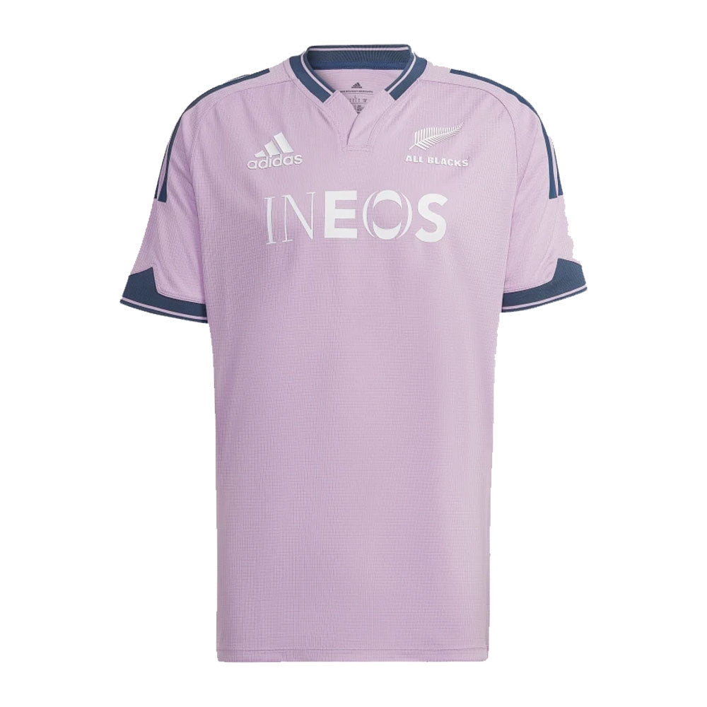 2022-2023 New Zealand All Blacks Training Jersey (Pink) Product - Training Shirts Adidas   
