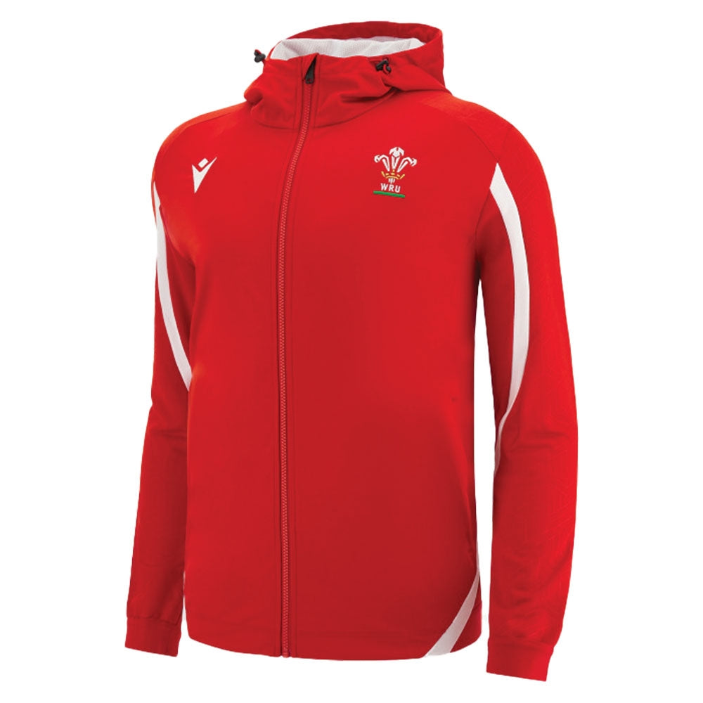 2022-2023 Wales Rugby Anthem Jacket (Red) Product - Jackets Macron   