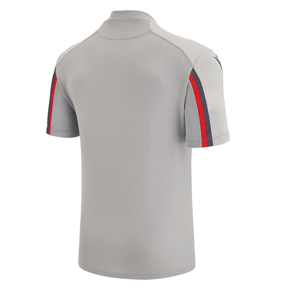 2022-2023 Wales Training Poly Shirt (Grey) Product - Training Shirts Macron   
