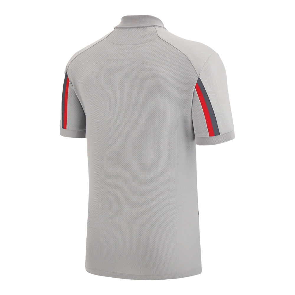 2022-2023 Wales Travel Polo Shirt (Grey) Product - Polo Shirts Macron   