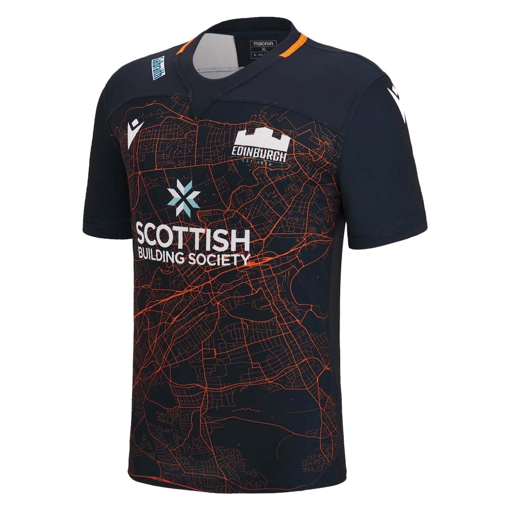 2022-2023 Edinburgh Rugby Training Jersey (Navy) Product - Training Shirts Macron   