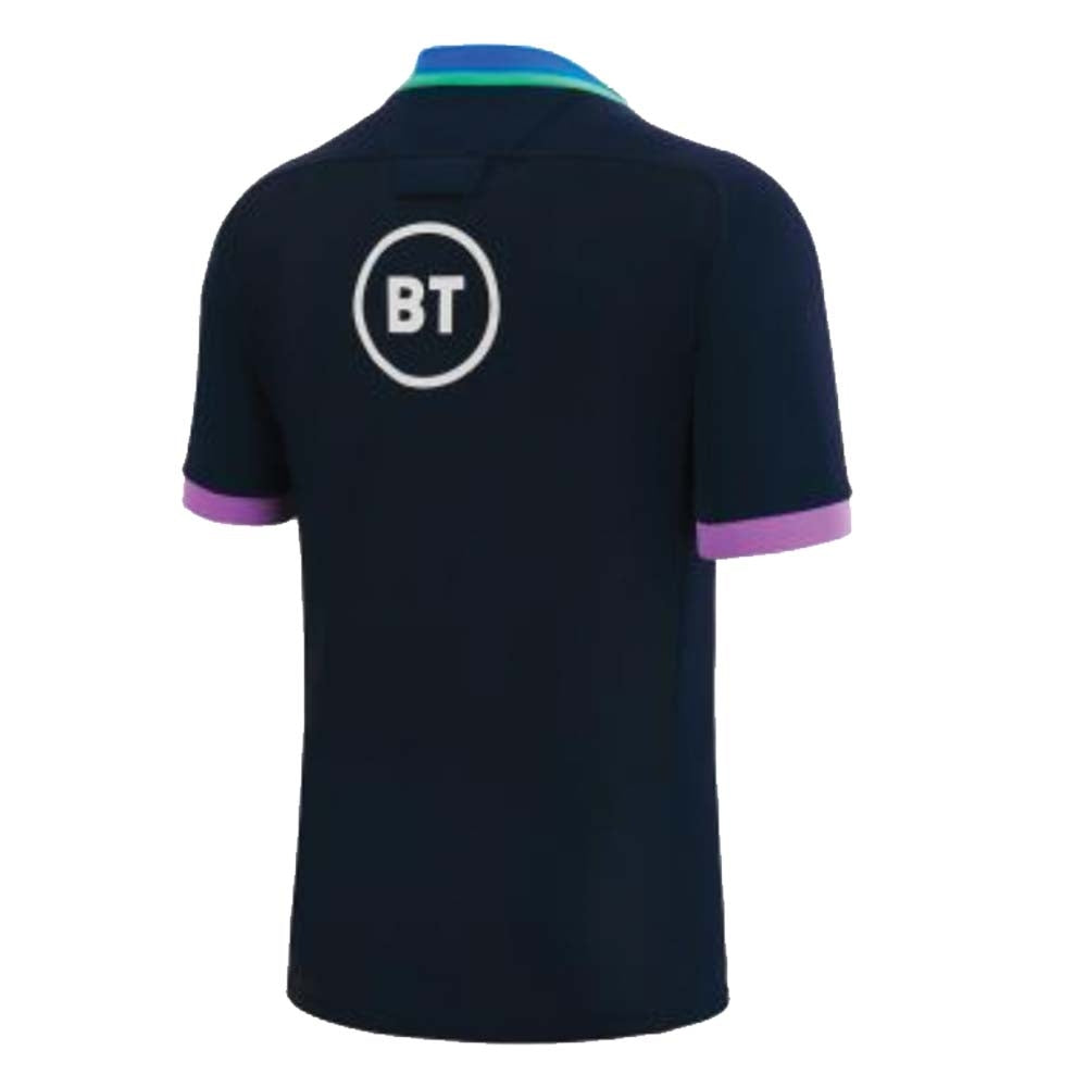 2022-2023 Scotland Rugby Training Jersey (Navy) - Kids Product - Training Shirts Macron   