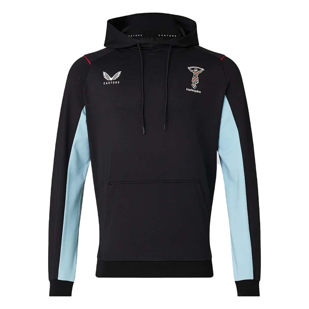 2022-2023 Harlequins Hoody (Black) Product - Hoodies Castore   