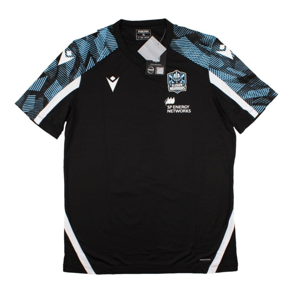 2022-2023 Glasgow Warriors Gym Training Shirt (Black)_0