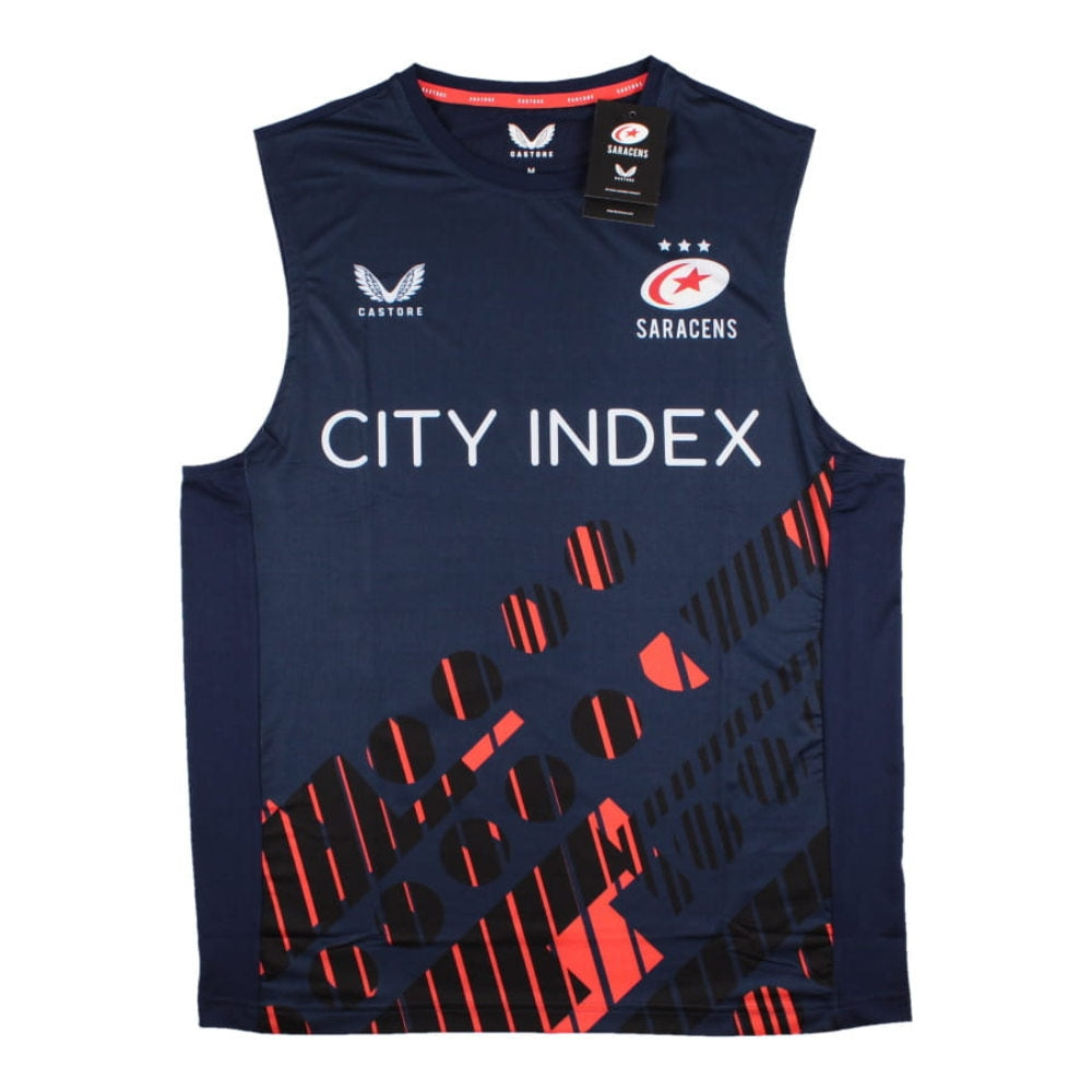 2022-2023 Saracens Training Vest Product - Sleeveless Castore   